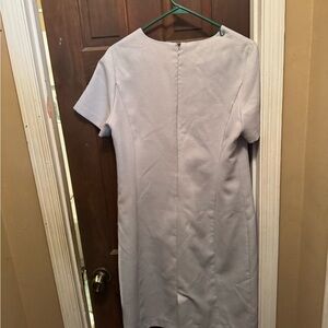 Womens Black Label Size 12 Elegant Light Lavender Short Sleeve Dress